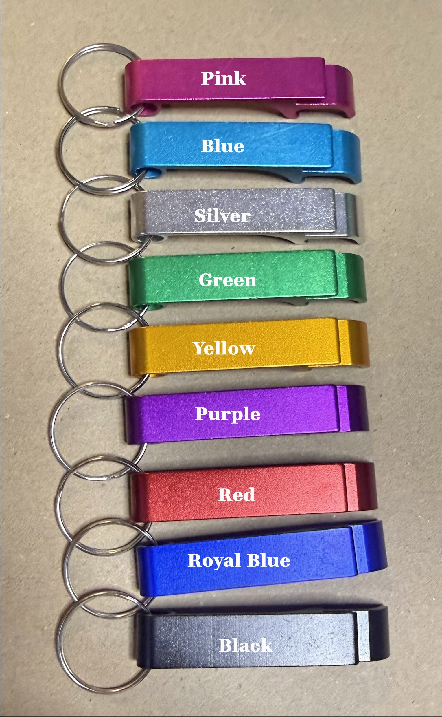 Aluminum Bottle Opener Keychain