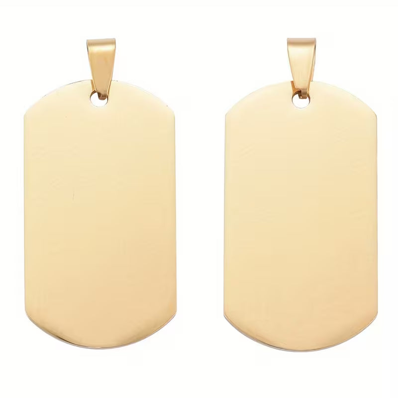 304 Stainless Steel Pendants Golden, 16x17x1.2mm