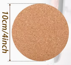 Round Natural Cork Coasters